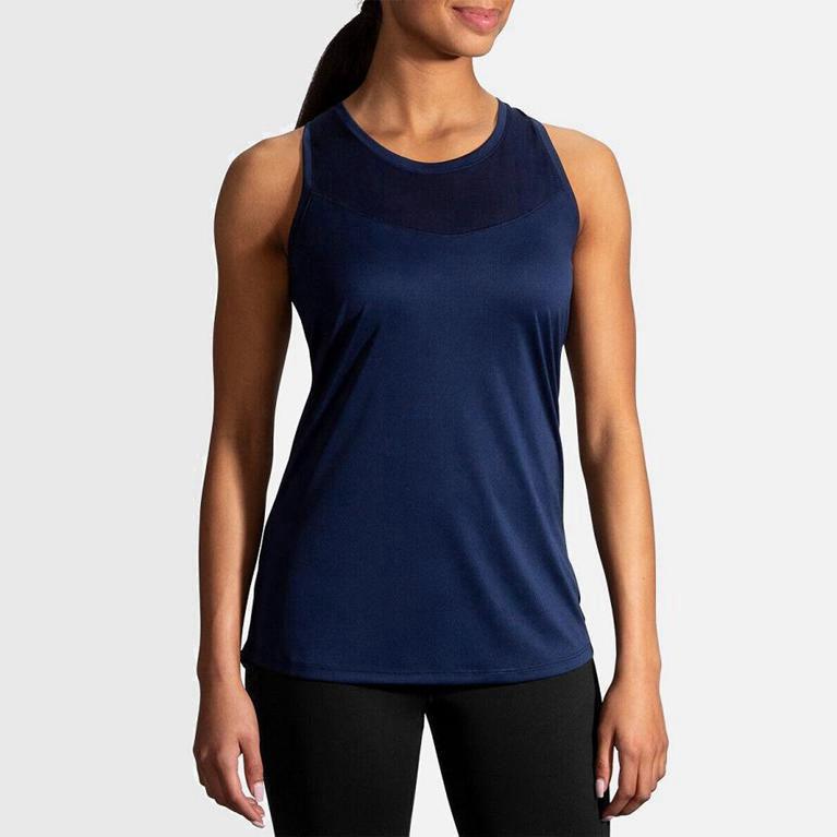 Brooks Stealth Mujer Camiseta Sin Mangas - Azules (5792CAPOW)